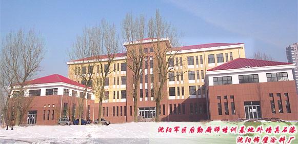 沈陽軍區(qū)后勤廚師培訓(xùn)基地外墻真石漆工程