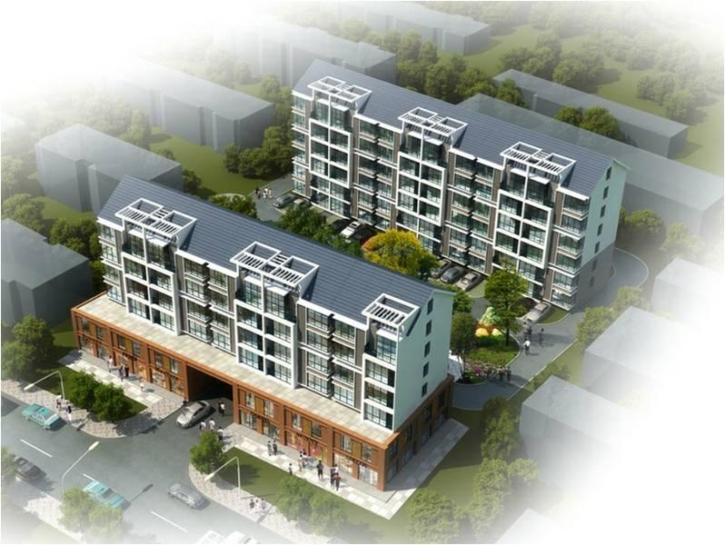 唐山萬象新城小區(qū)1萬5千平方米防凍質(zhì)感涂料工程